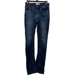 BKE Stella Mid Rise Slim Fit Bootcut Jeans Women Dark Wash Denim Size 28x37.5